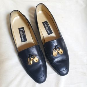 VINTAGE Cappagallo black leather loafers